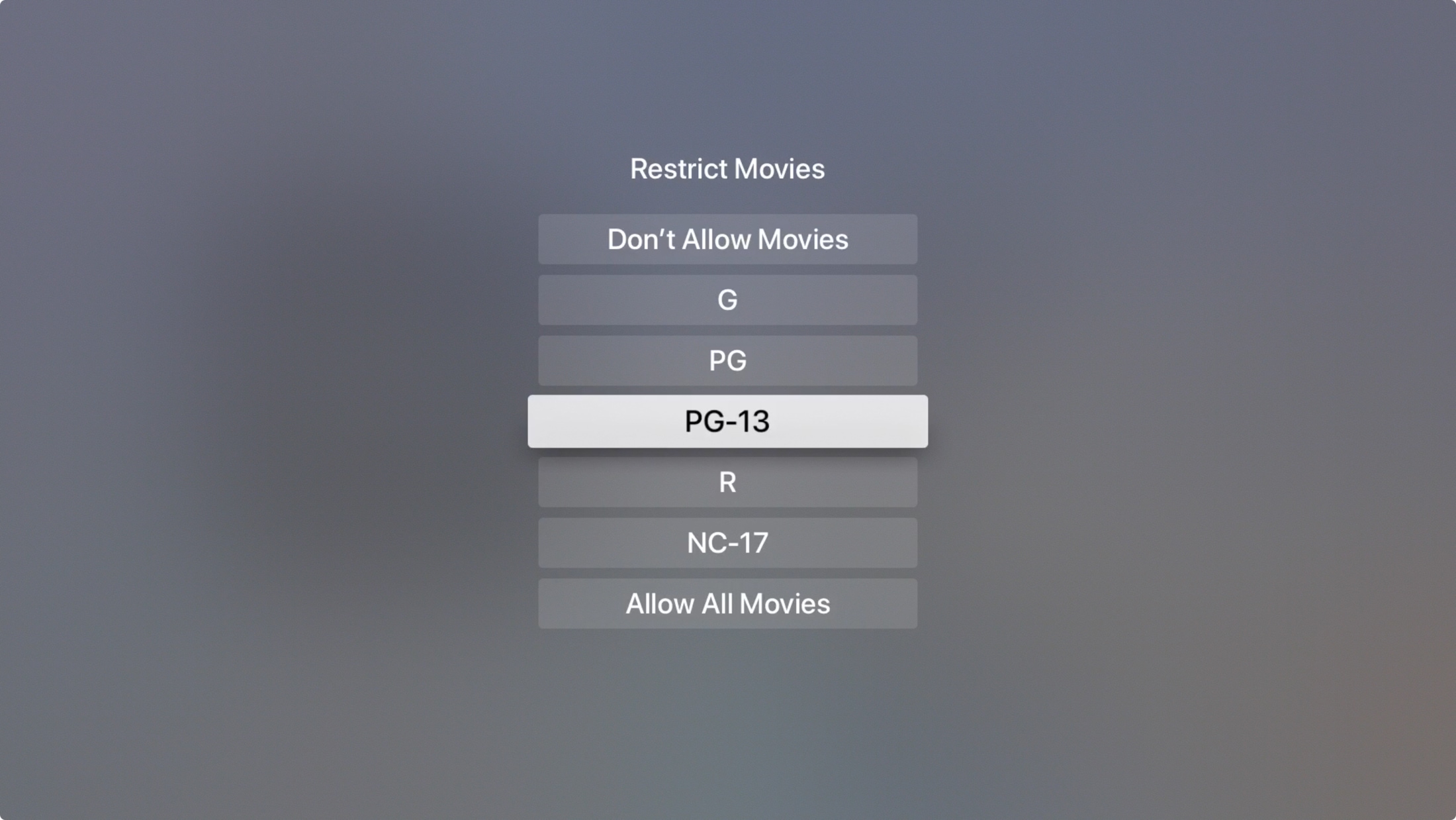 Cómo configurar las restricciones de contenido en tu Apple TV