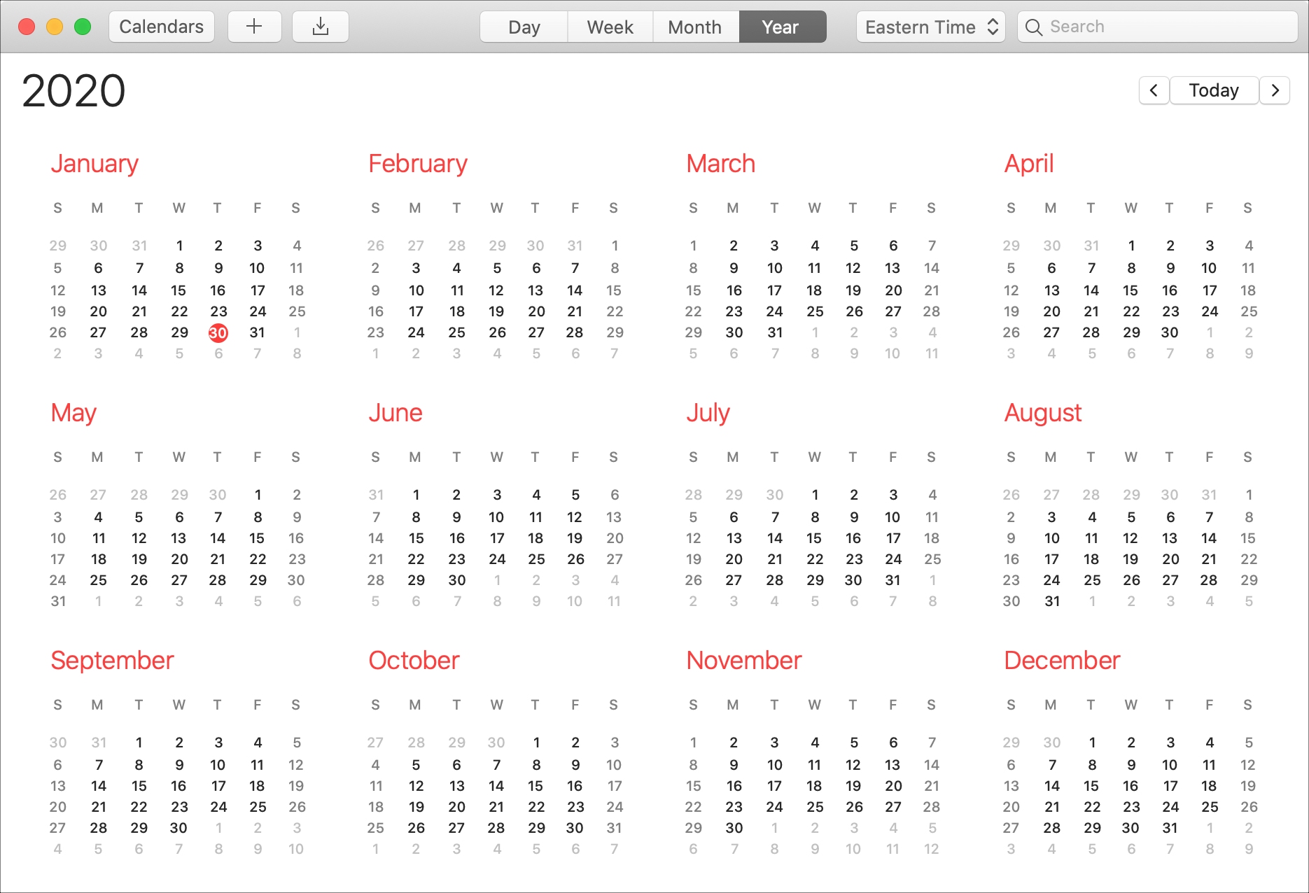 Cómo comprobar la disponibilidad en el Calendario en Mac para su próximo evento