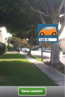localizador de CAR aplicación de realidad aumentada para el iPhone