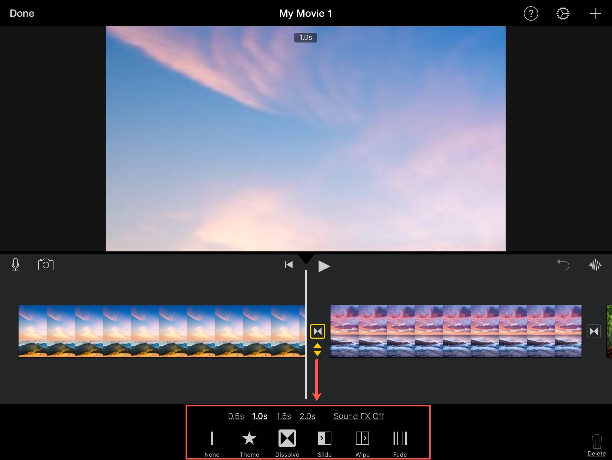 Cómo añadir, editar y eliminar transiciones de iMovie en Mac e iOS
