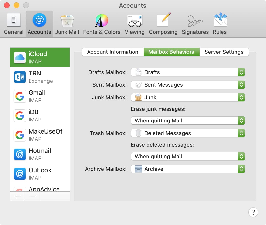 Cómo eliminar automáticamente los correos basura en Mail en Mac
