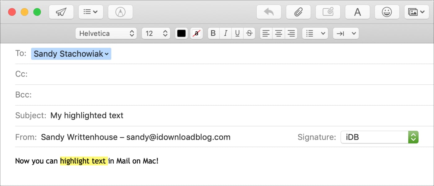 Cómo destacar el texto en el Mac Mail para enfatizar tus palabras