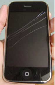 La pantalla del iPhone se rompió