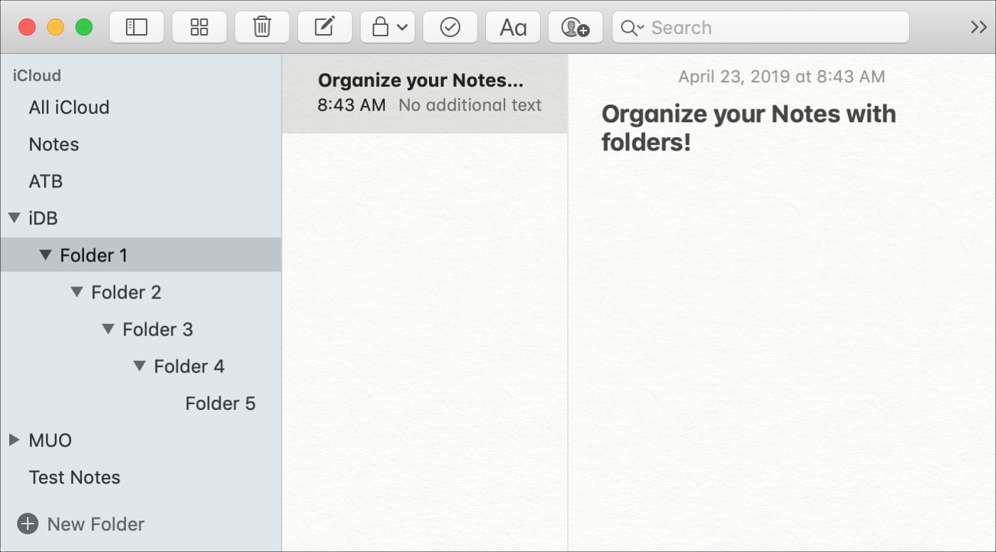 Cómo organizar tus notas de Apple con carpetas en el Mac