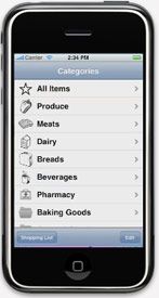 Aplicación para el iPhone de Shopper