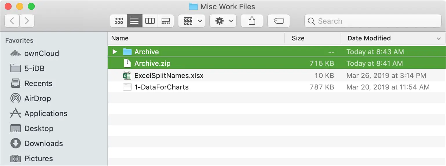Cómo comprimir y descomprimir rápidamente archivos y carpetas en Mac