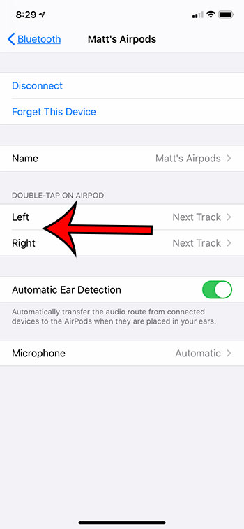 cómo cambiar la configuración de doble toque para Airpods