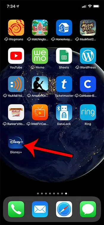 Cómo descargar una película en Disney Plus en un iPhone