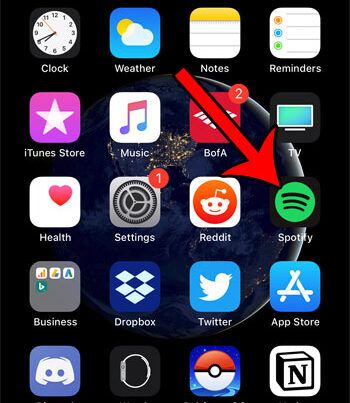 abrir la aplicación de spotify para iphone