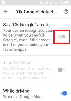Habilita Google Ok en tu nuevo teléfono 7.0