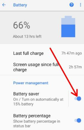Cómo activar el modo de ahorro de batería en tu teléfono Android 8.0 Oreo