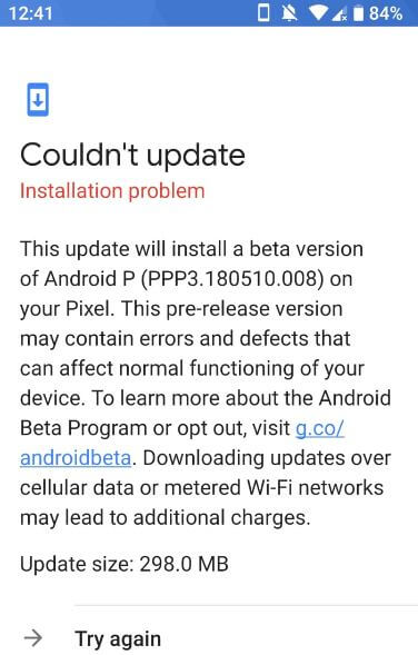 Descargue e instale Android P Beta 2
