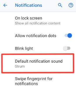 Cambiar el sonido de las notificaciones en Pixel 3 XL