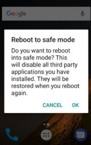 Reinicia tu nuevo teléfono Android en modo seguro
