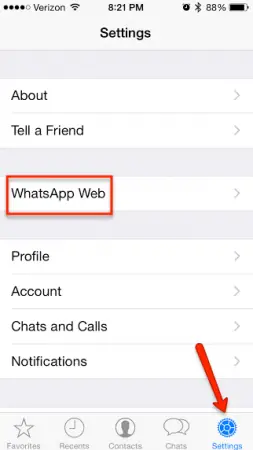 Configuraciones de WhatsApp