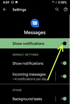 Cómo desactivar las notificaciones de mensajes de texto en su teléfono Android