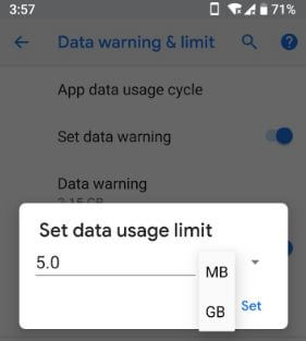 Reducir el uso de datos móviles en YouTube Android Oreo