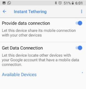 Cómo usar el anclaje a red instantáneo en Android Oreo
