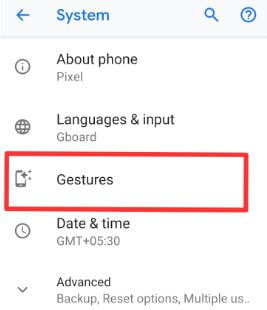 Problemas con los gestos de Android Pie