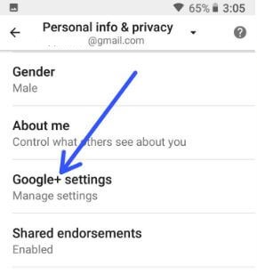 Configuración de Google Plus en dispositivos Android Oreo