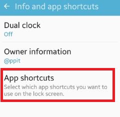 Accesos directos para información y aplicaciones en Android M.