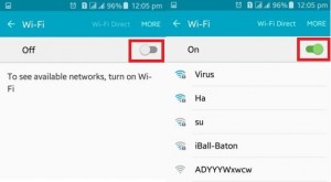 Encienda Wifi en Android