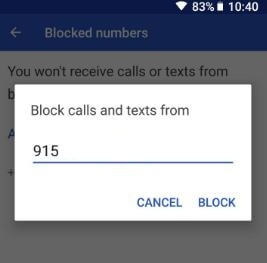 Cómo bloquear un número en Android 8.0 y 8.1 Oreo