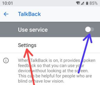 Cómo desactivar el talkback en Android Oreo