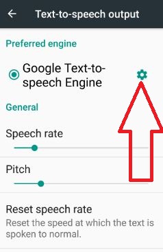 Configuración del motor de texto a voz de Google en Android 7