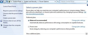 Cómo cambiar la configuración de ahorro de energía de Windows 7