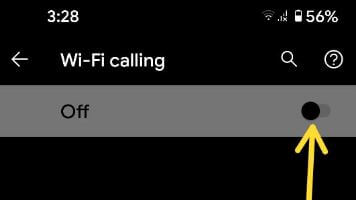 Hacer llamadas Wi-Fi en Google Pixel 5