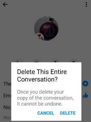 Cómo eliminar el historial de chat de la aplicación Android Messenger en Android