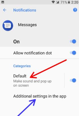 Cambiar la importancia de la notificación de Android 8.0 Oreo