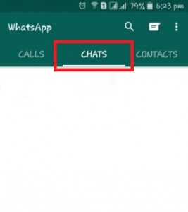 Toca los chats de WhatsApp