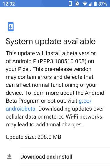 Cómo descargar Android P Beta 2 desde dispositivos Google Pixel