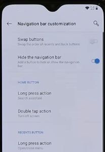 Cómo personalizar la barra de navegación en OnePlus 6T