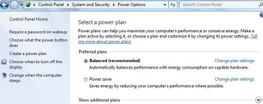 Cómo administrar la configuración de energía en Windows 7