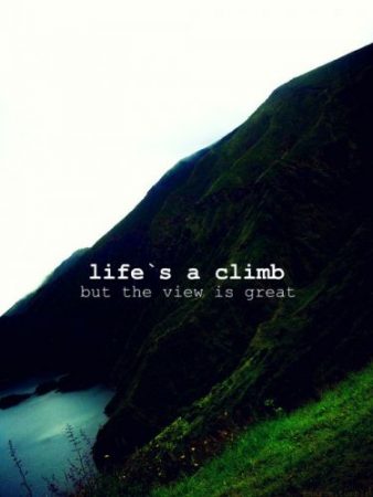 la vida es una escalada