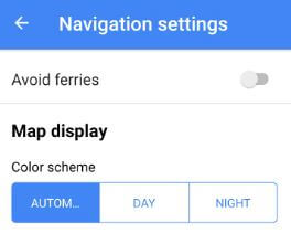 Habilitar el modo nocturno en Google Map Android