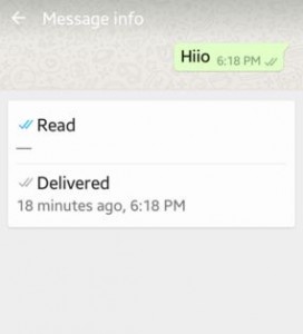 Detalles sobre el mensaje de envío de WhatsApp cuando desactivas las confirmaciones de lectura