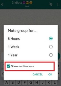 Cómo deshabilitar el grupo de WhatsApp en Android Lollipop