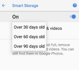 Cómo liberar automáticamente el almacenamiento en Android 8.1 Oreo