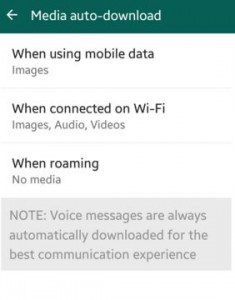 Cómo cambiar la configuración de medios de Android de WhatsApp