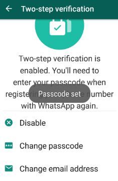 Cómo cambiar la contraseña de verificación de WhatsApp en dos pasos