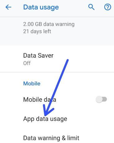 Cómo administrar el uso de datos de aplicaciones en Android 9 Pie