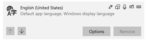 Cambiar el idioma de entrada del teclado predeterminado en Windows 10 PC