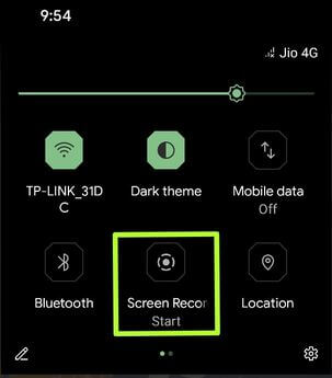 Usar la grabación en pantalla en Android 11