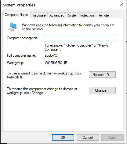 Cambie el nombre de su PC con Windows 10
