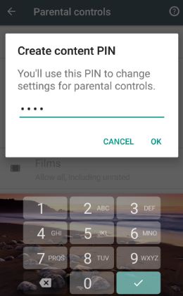 Cambiar la configuración del control parental en Google Pixel