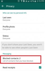 Cómo bloquear el contacto de WhatsApp en Android